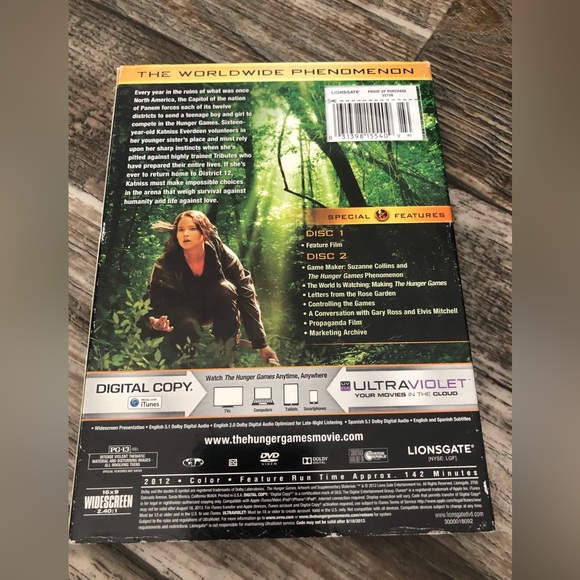 HUNGER GAMES DVD - Picture 2 of 2